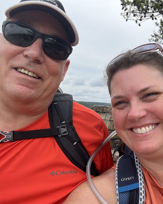 Misty hiking with her husband