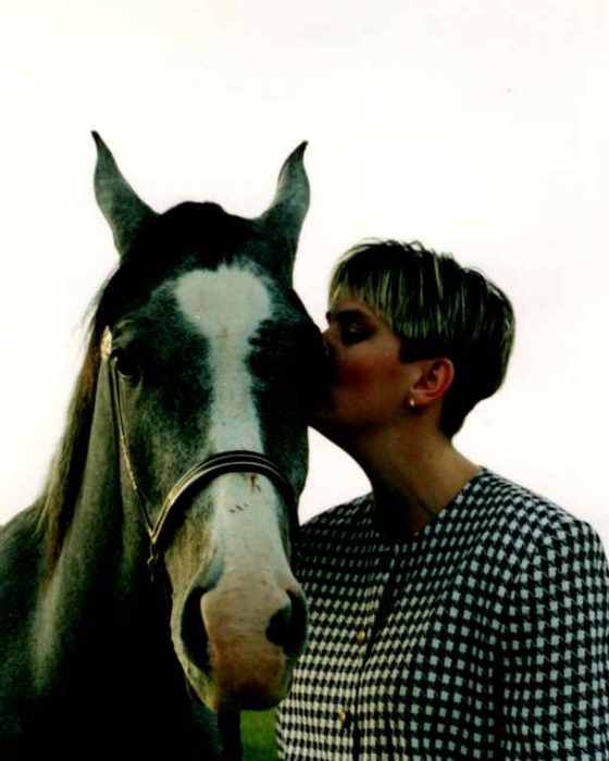 Misty with her horse